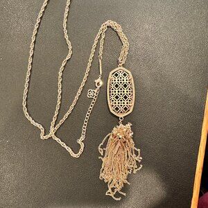 Kendra Scott - Filigree Rayne Long Necklace Rose Gold